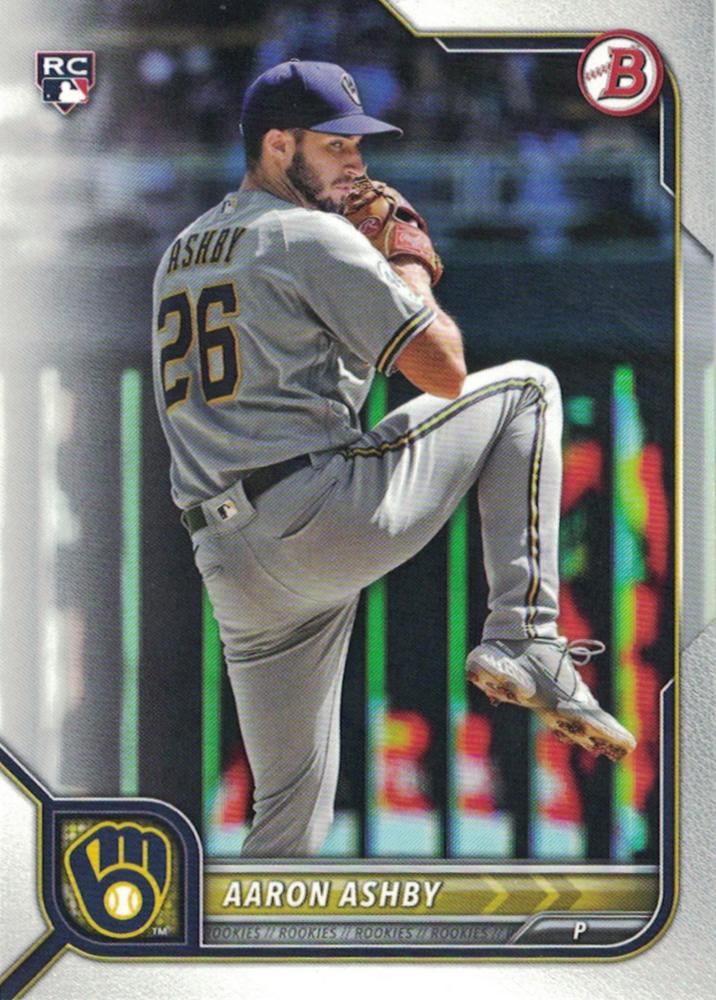 Aaron Ashby #21 Milwaukee Brewers | 2022 Bowman