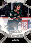 Calen Addison Rookie #221 Minnesota Wild | 2021-22 Upper Deck MVP Silver Script