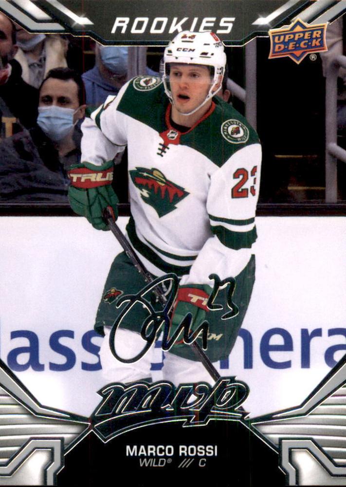 Marco Rossi Rookie #221 Minnesota Wild | 2022-23 Upper Deck MVP Silver Script