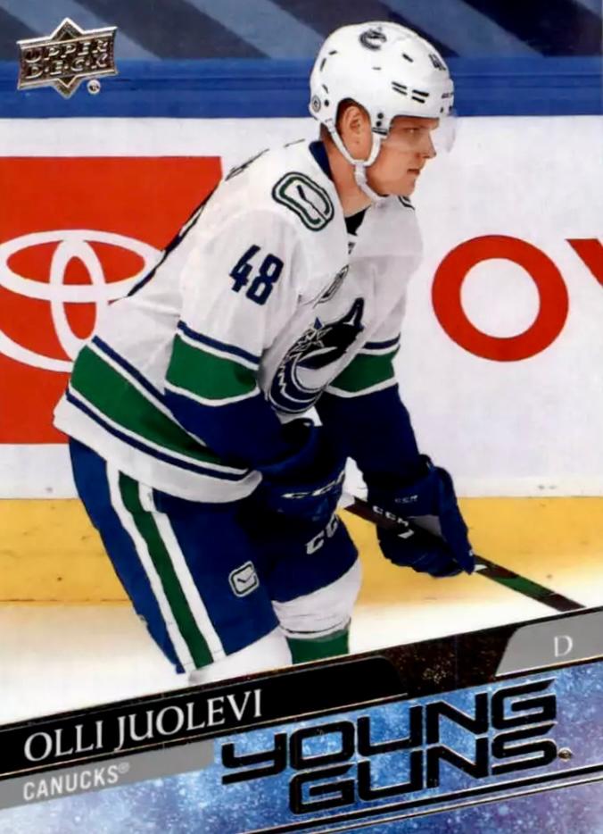 Olli Juolevi #222 Vancouver Canucks | 2020-21 Upper Deck