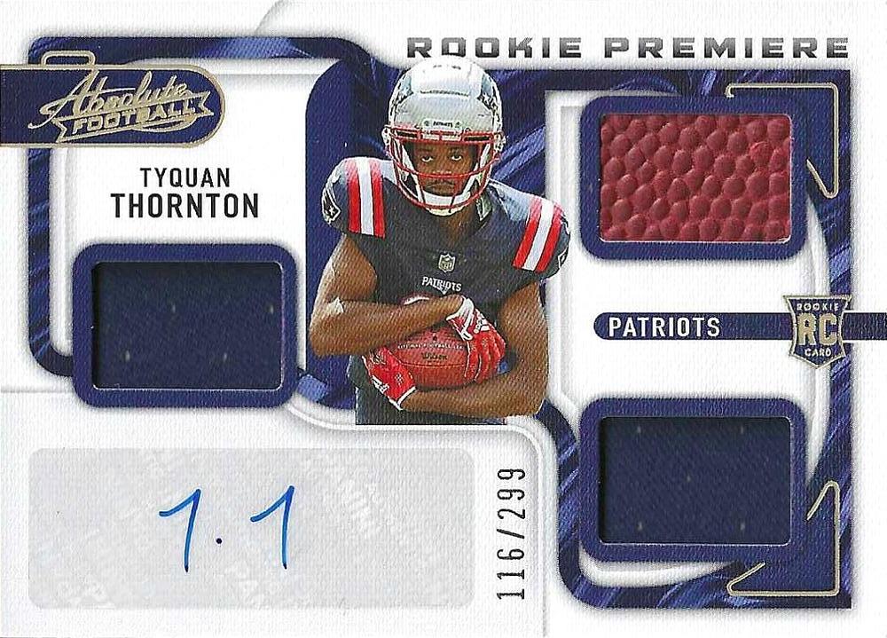 Tyquan Thornton #222 New England Patriots | 2022 Panini Absolute | NFL Football