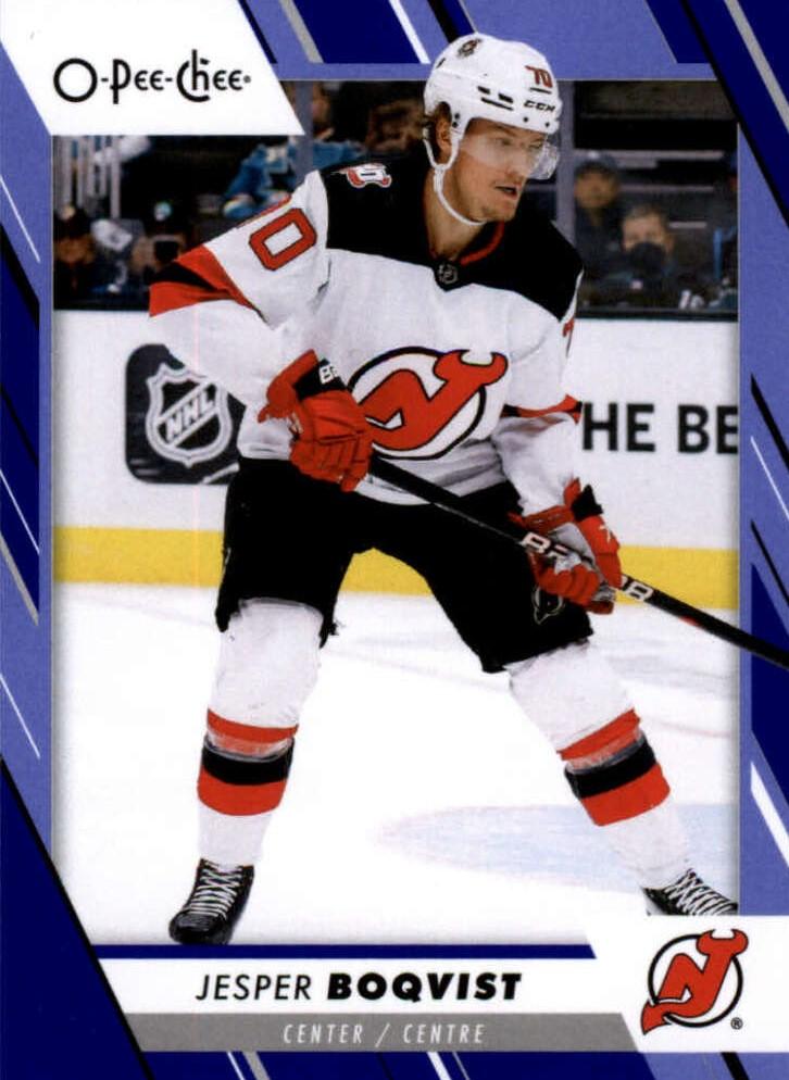 Jesper Boqvist #222 New Jersey Devils | 2023-24 O-Pee-Chee Blue Border