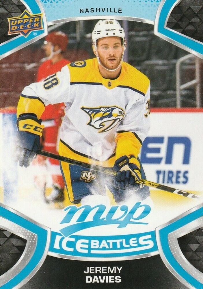 Jeremy Davies Rookie #223 Nashville Predators | 2021-22 Upper Deck MVP Ice Battles