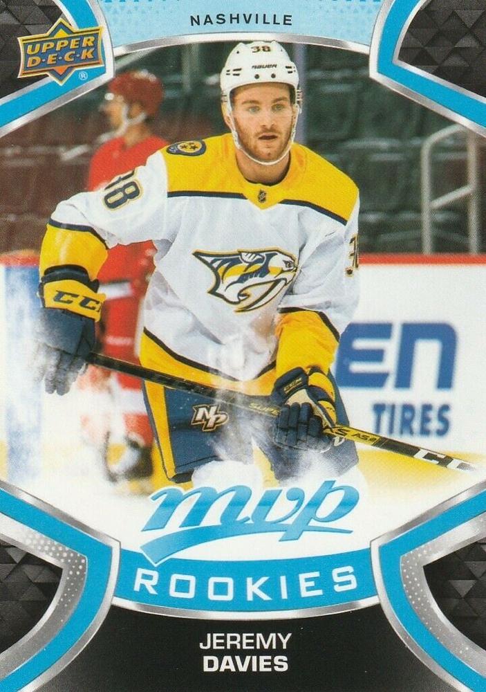 Jeremy Davies Rookie #223 Nashville Predators | 2021-22 Upper Deck MVP