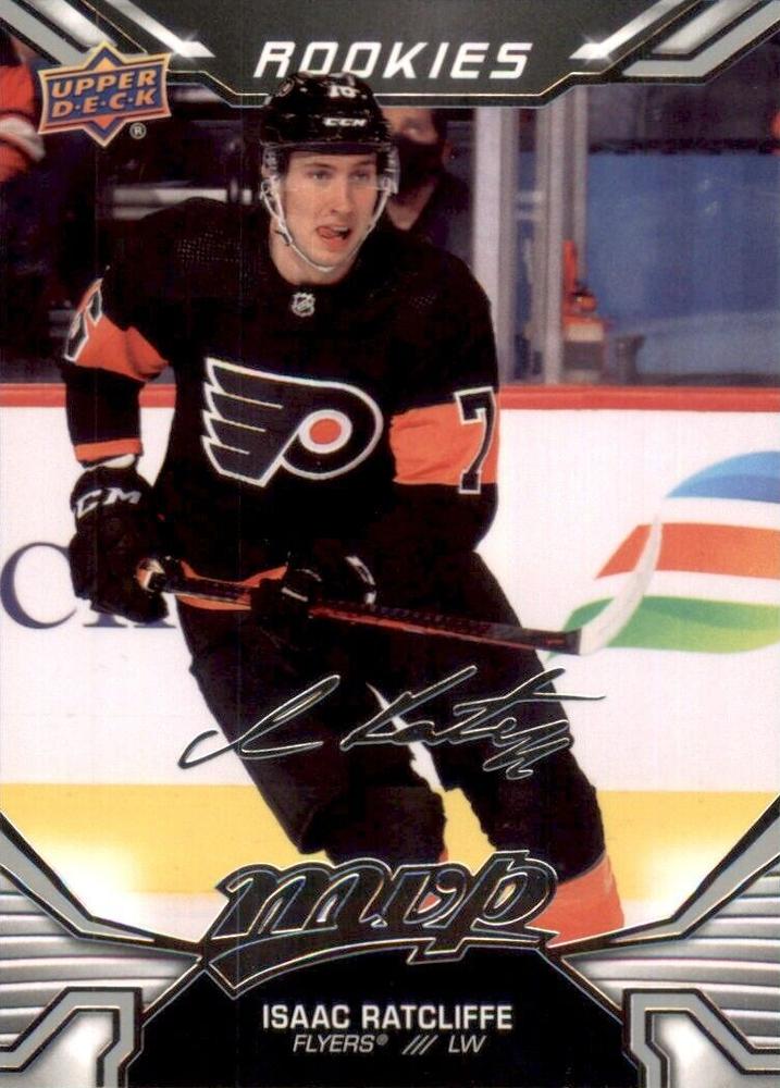 Isaac Ratcliffe Rookie #223 Philadelphia Flyers | 2022-23 Upper Deck MVP Silver Script