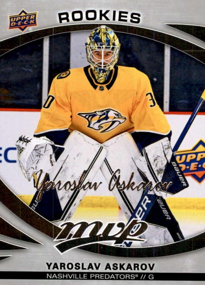 Yaroslav Askarov Rookie #223 Nashville Predators | 2023-24 Upper Deck MVP Silver Script