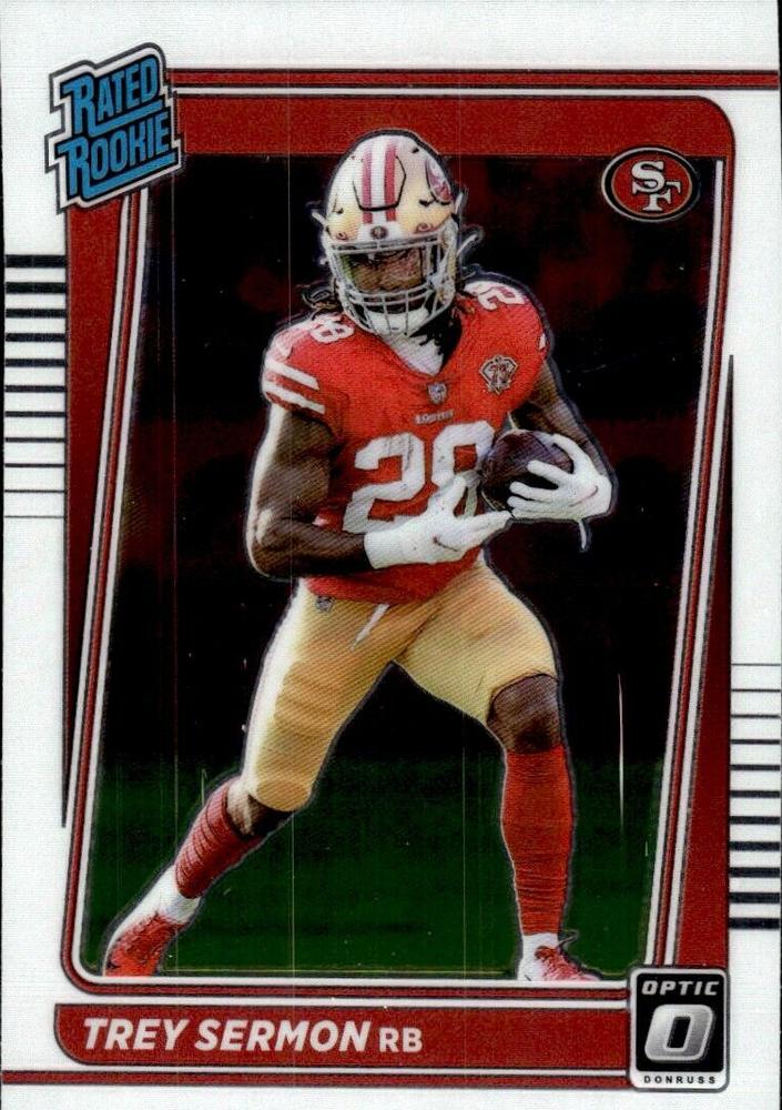 Trey Sermon #224 San Francisco 49ers | 2021 Donruss Optic | NFL Football
