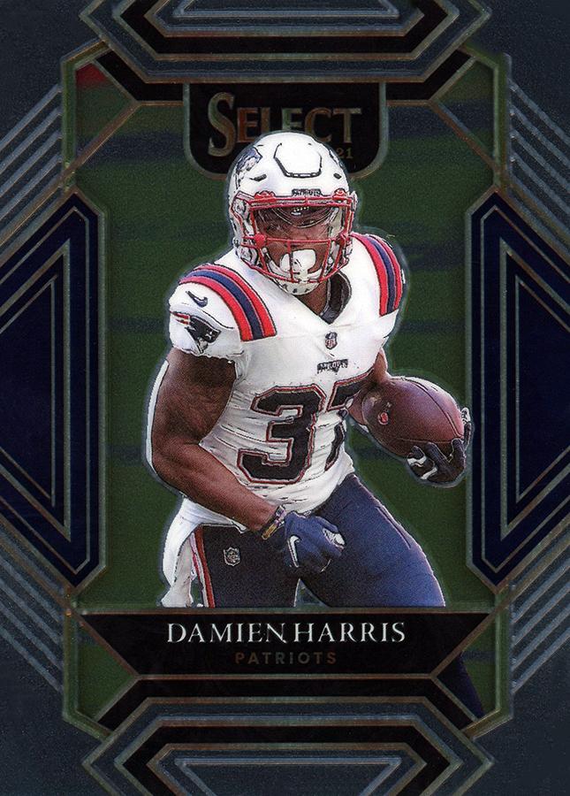 Damien Harris #224 New England Patriots | 2021 Panini Select |  | NFL Football