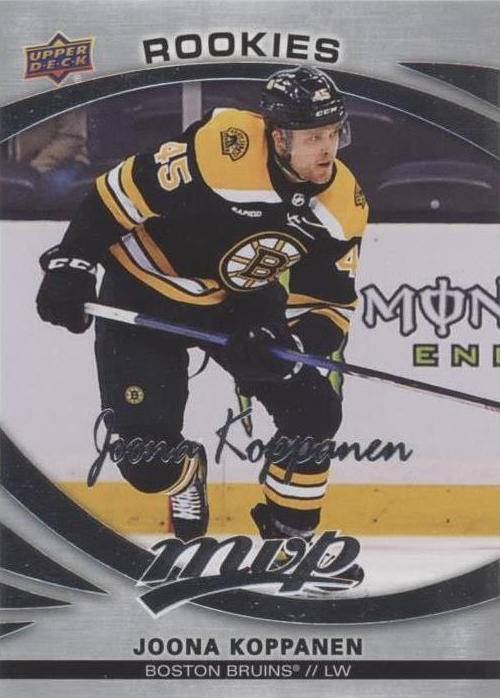 Joona Koppanen Rookie #224 Boston Bruins | 2023-24 Upper Deck MVP Silver Script
