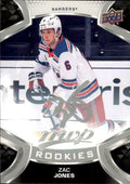 Zac Jones Rookie #225 New York Rangers | 2021-22 Upper Deck MVP Silver Script