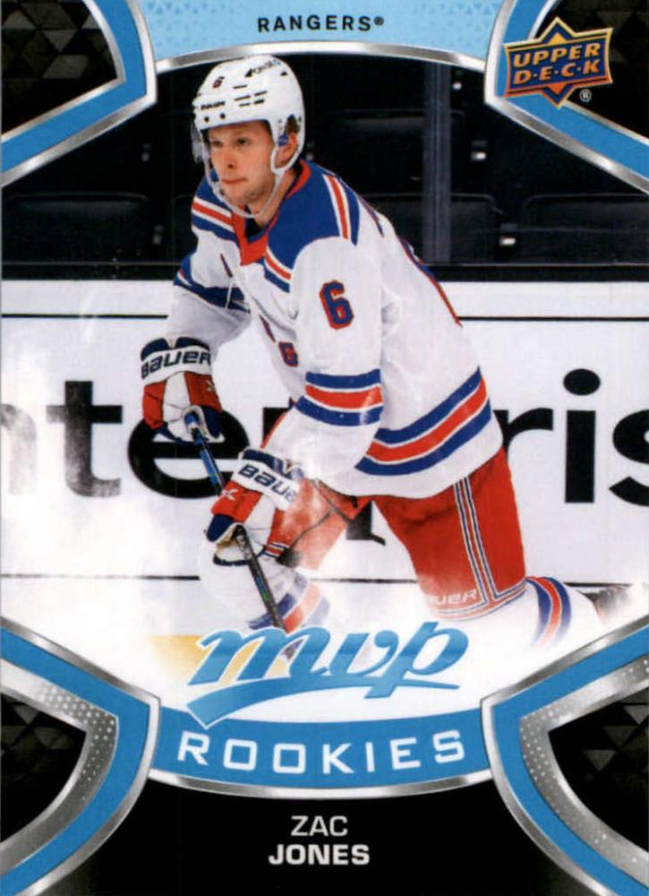 Zac Jones Rookie #225 New York Rangers | 2021-22 Upper Deck MVP