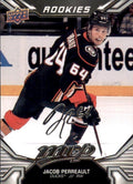 Jacob Perreault Rookie #225 Anaheim Ducks | 2022-23 Upper Deck MVP Silver Script