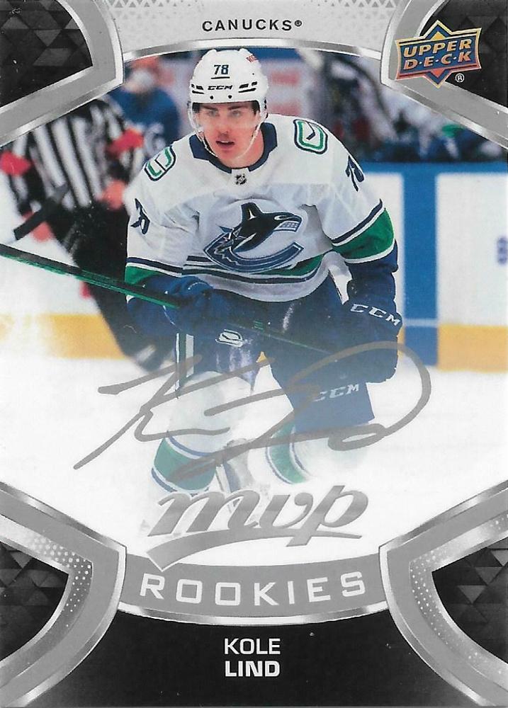Kole Lind Rookie #226 Vancouver Canucks | 2021-22 Upper Deck MVP Silver Script
