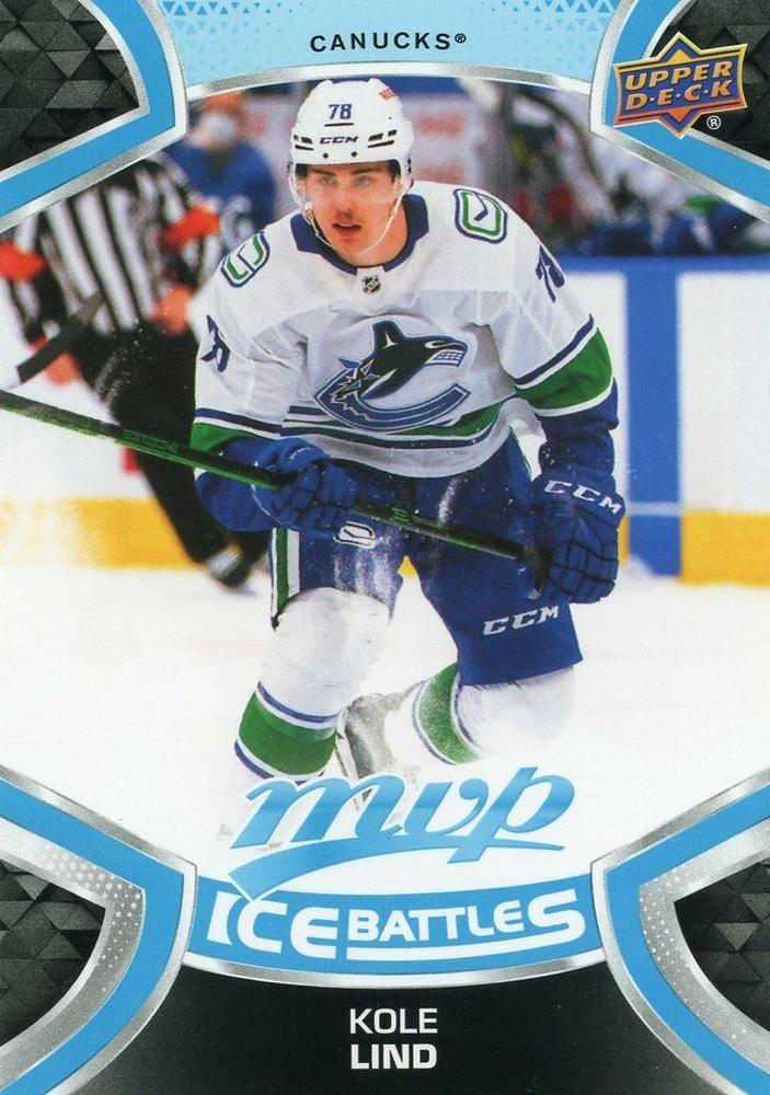 Kole Lind Rookie #226 Vancouver Canucks | 2021-22 Upper Deck MVP Ice Battles