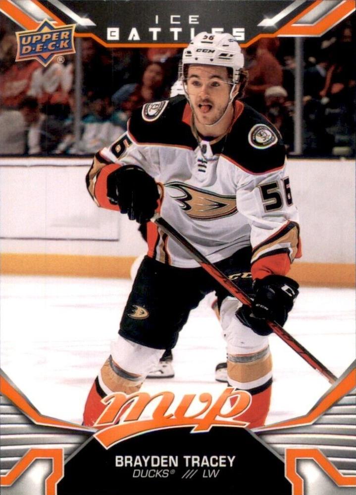 Brayden Tracey Rookie #226 Anaheim Ducks | 2022-23 Upper Deck MVP Ice Battles