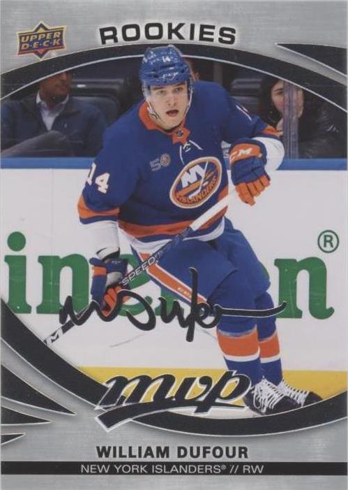 William Dufour Rookie #226 New York Islanders | 2023-24 Upper Deck MVP Silver Script