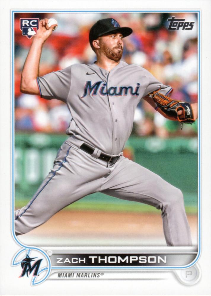 Zach Thompson #227 Miami Marlins (Factory set, Large RC logo) | 2022 Topps