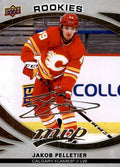 Jakob Pelletier Rookie #228 Calgary Flames | 2023-24 Upper Deck MVP Silver Script