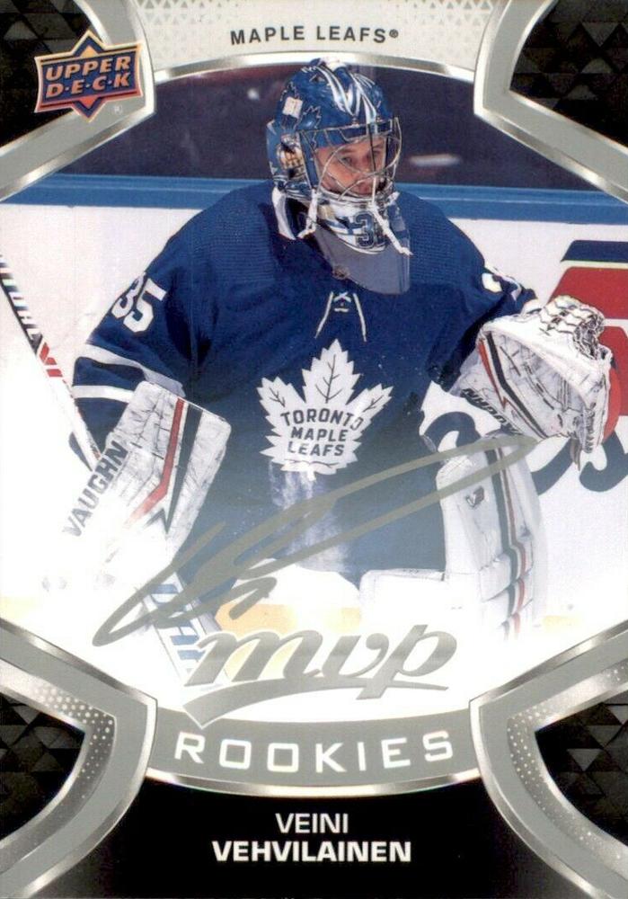 Veini Vehvilainen Rookie #229 Toronto Maple Leafs | 2021-22 Upper Deck MVP Silver Script