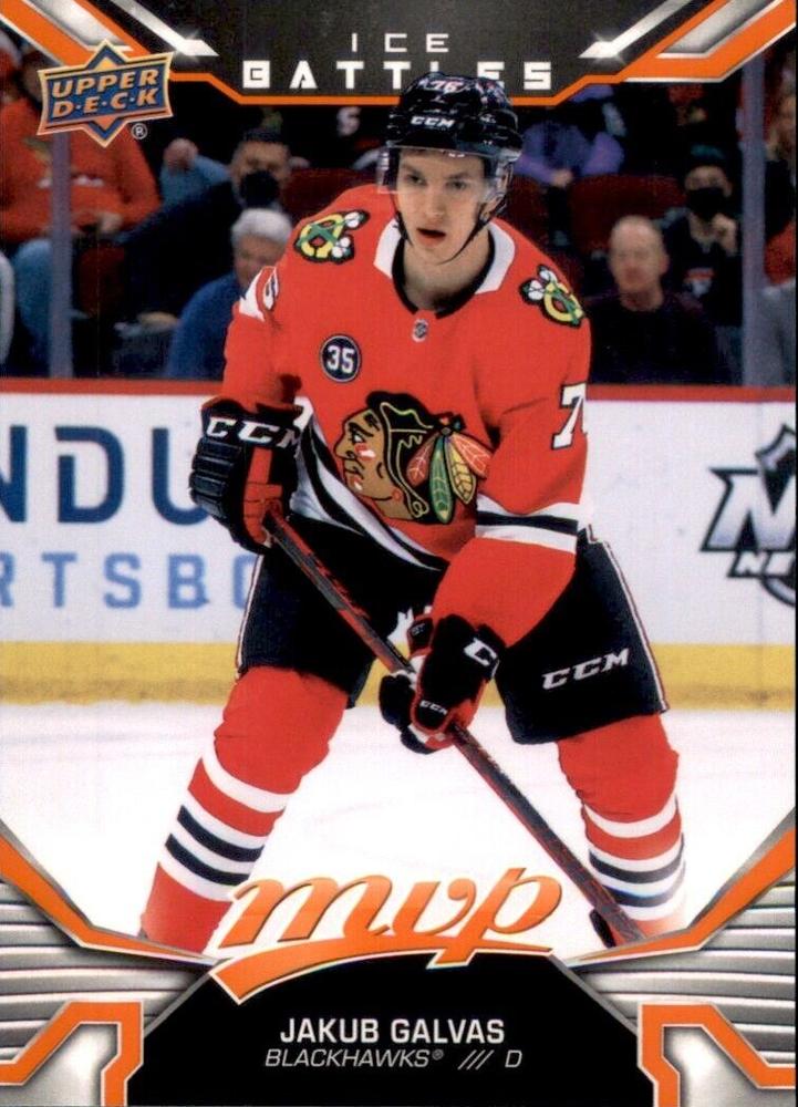 Jakub Galvas Rookie #229 Chicago Blackhawks | 2022-23 Upper Deck MVP Ice Battles