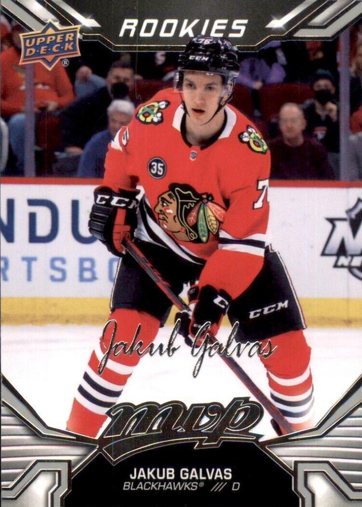 Jakub Galvas Rookie #229 Chicago Blackhawks | 2022-23 Upper Deck MVP Silver Script