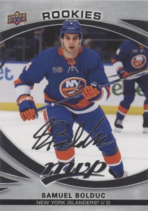 Samuel Bolduc Rookie #229 New York Islanders | 2023-24 Upper Deck MVP Silver Script