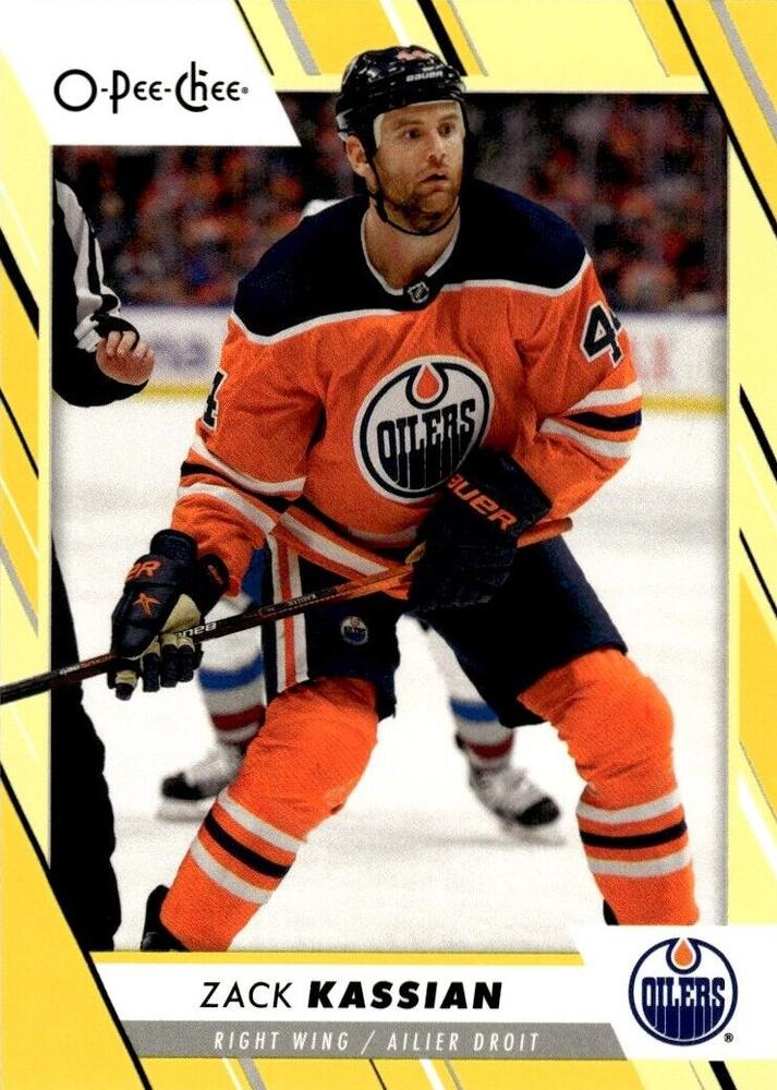 Zack Kassian #229 Edmonton Oilers | 2023-24 O-Pee-Chee Yellow Border