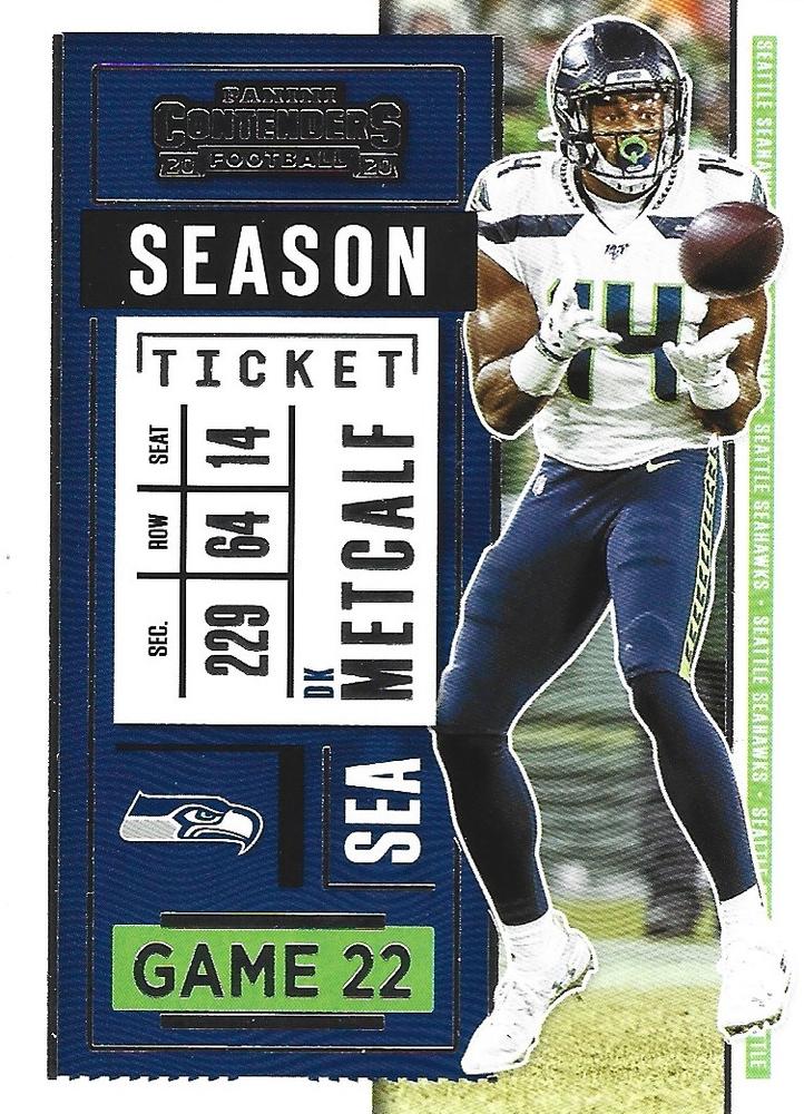 DK Metcalf #22 Seattle Seahawks | 2020 Panini Contenders |  | NFL Football