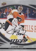 Carter Hart #22 Philadelphia Flyers | 2023-24 Upper Deck MVP Silver Script