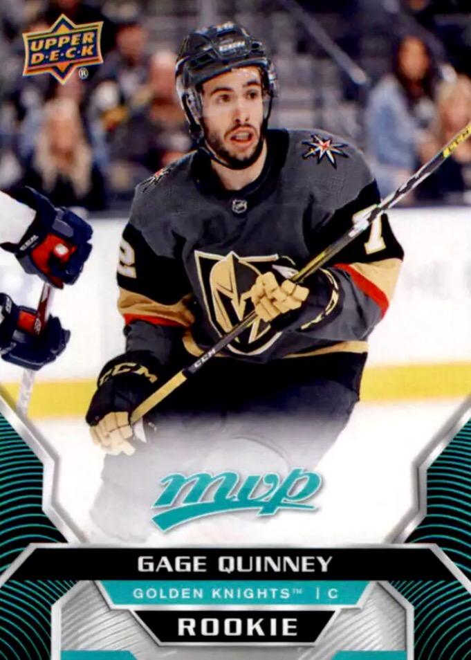Gage Quinney Rookie #230 Vegas Golden Knights | 2020-21 Upper Deck MVP