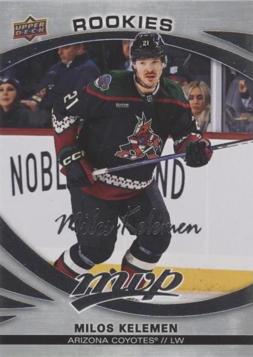 Milos Kelemen Rookie #230 Arizona Coyotes | 2023-24 Upper Deck MVP Silver Script
