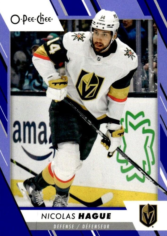 Nicolas Hague #231 Vegas Golden Knights | 2023-24 O-Pee-Chee Blue Border