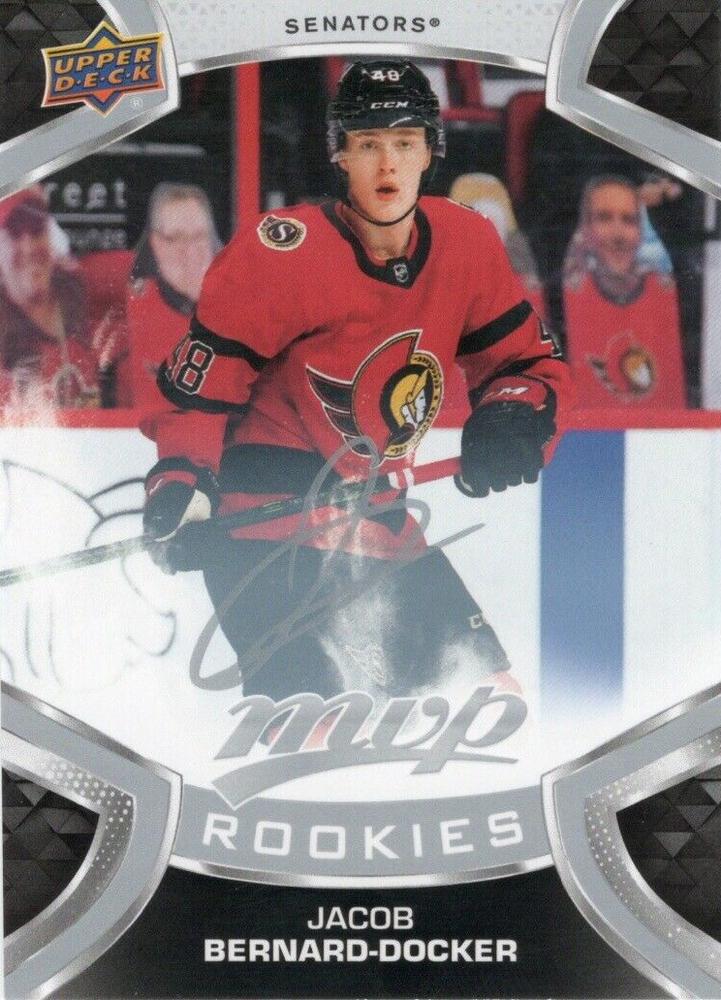 Jacob Bernard-Docker Rookie #232 Ottawa Senators | 2021-22 Upper Deck MVP Silver Script