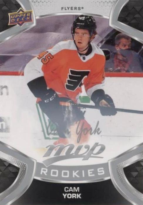 Cameron York Rookie #233 Philadelphia Flyers | 2021-22 Upper Deck MVP Silver Script