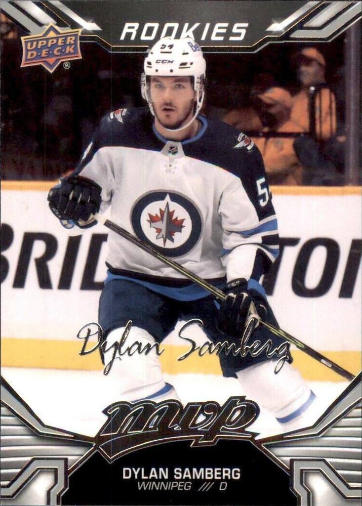 Dylan Samberg Rookie #233 Winnipeg Jets | 2022-23 Upper Deck MVP Silver Script
