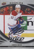 Owen Beck Rookie #234 Montreal Canadiens | 2023-24 Upper Deck MVP Silver Script