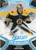 Jeremy Swayman Rookie #235 Boston Bruins | 2021-22 Upper Deck MVP Ice Battles