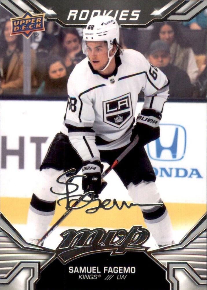 Samuel Fagemo Rookie #235 Los Angeles Kings | 2022-23 Upper Deck MVP Silver Script