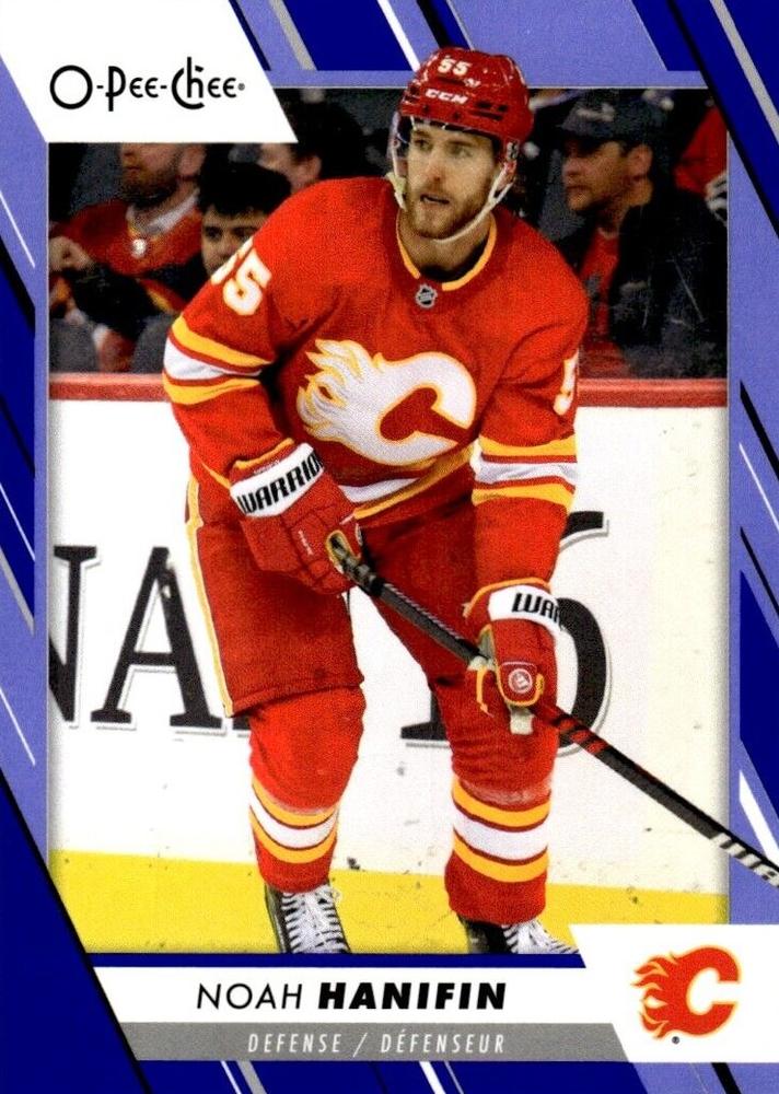 Noah Hanifin #235 Calgary Flames | 2023-24 O-Pee-Chee Blue Border