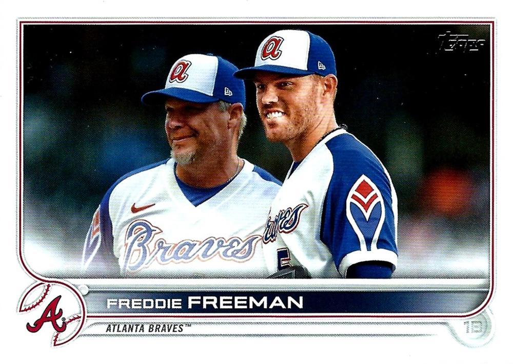 Freddie Freeman #236 Atlanta Braves (With Chipper Jones) | 2022 Topps