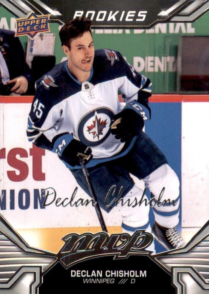 Declan Chisholm Rookie #236 Winnipeg Jets | 2022-23 Upper Deck MVP Silver Script
