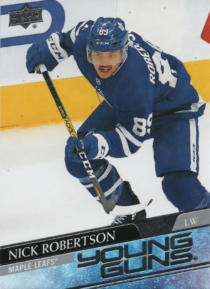 Nick Robertson #237 Toronto Maple Leafs | 2020-21 Upper Deck