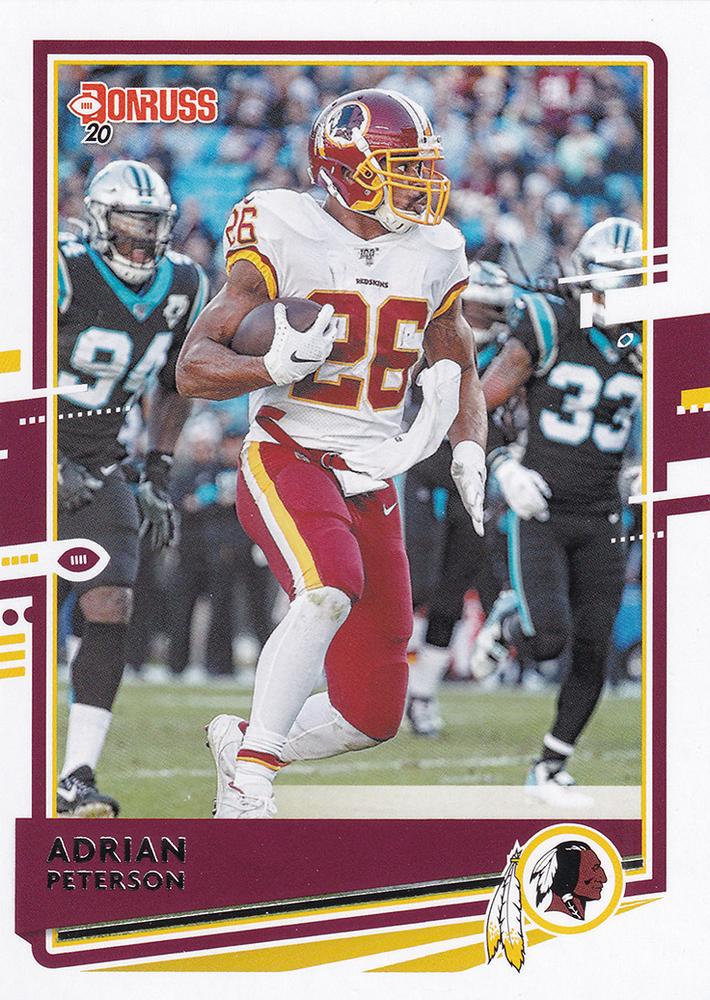Adrian Peterson #238 Washington Redskins | 2020 Panini Donruss | NFL Football