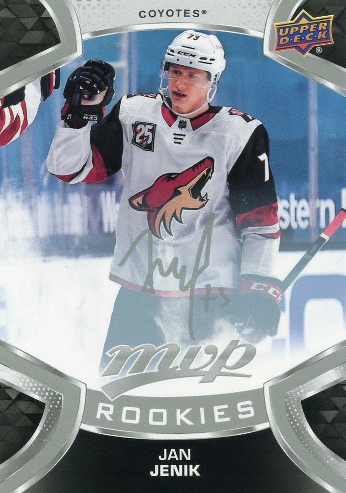 Jan Jenik Rookie #238 Arizona Coyotes | 2021-22 Upper Deck MVP Silver Script