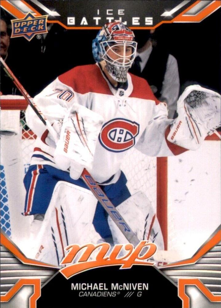 Michael McNiven Rookie #238 Montreal Canadiens | 2022-23 Upper Deck MVP Ice Battles