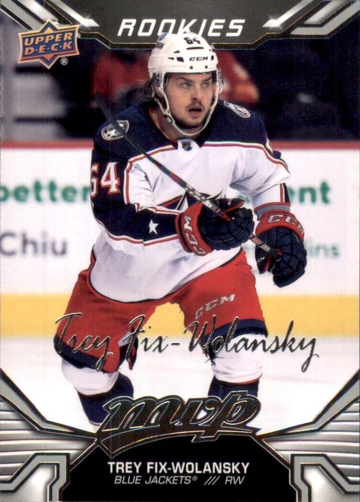 Trey Fix-Wolansky Rookie #239 Columbus Blue Jackets | 2022-23 Upper Deck MVP Silver Script