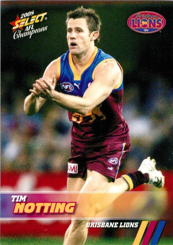 Tim Notting #23 Brisbane Lions | 2008 Select AFL Champions