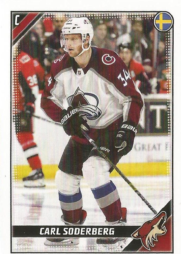 Carl Soderberg #23 Arizona Coyotes | 2019-20 Topps NHL Sticker Collection