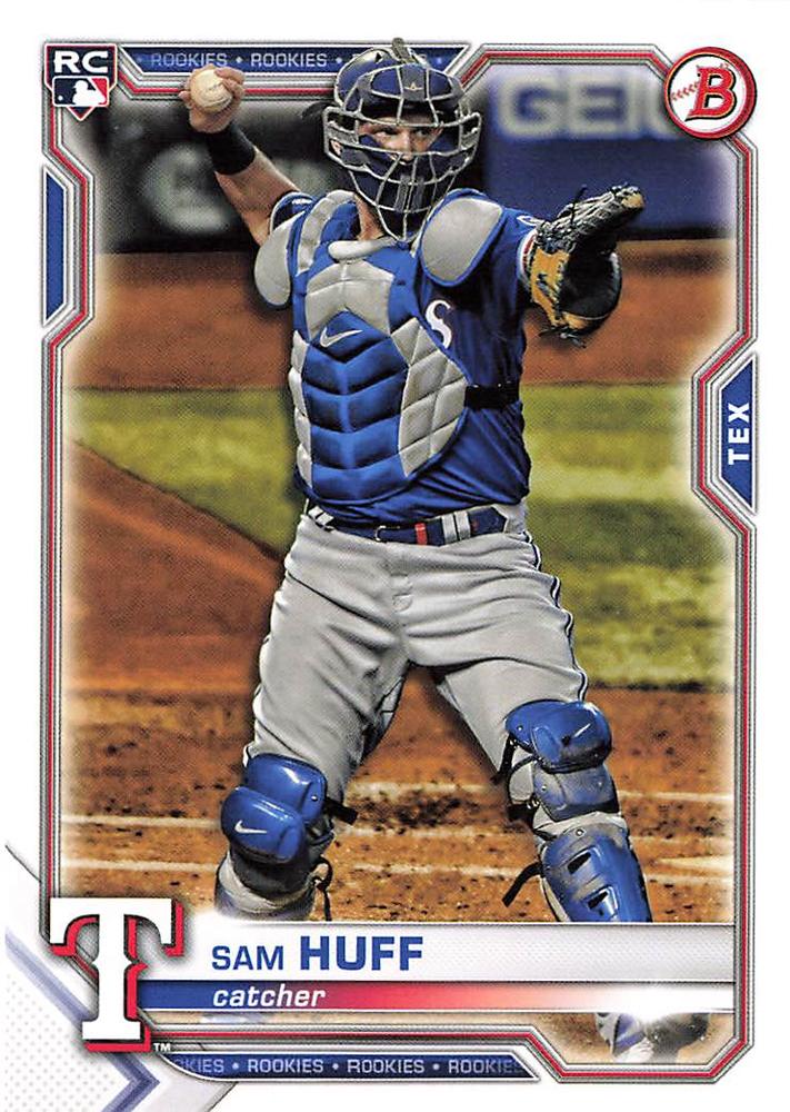 Sam Huff #23 Texas Rangers | 2021 Bowman