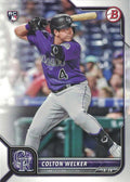Colton Welker #23 Colorado Rockies | 2022 Bowman